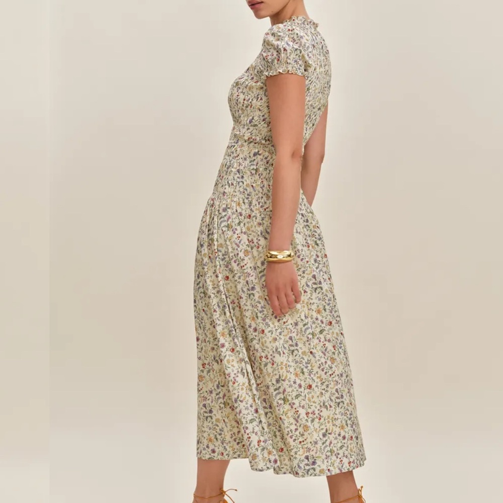 Reformation Floral Print Midi Dress